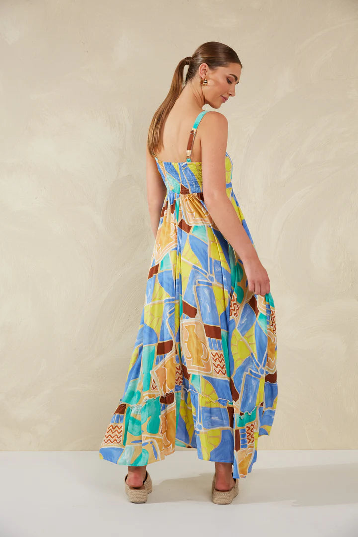 Bohemian Printed Romantic Maxi Dress