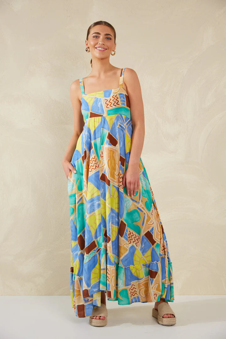 Bohemian Printed Romantic Maxi Dress