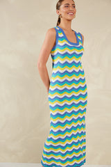 Wave Pointelle Maxi Dress
