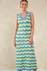 Wave Pointelle Maxi Dress