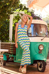 Wave Pointelle Maxi Dress