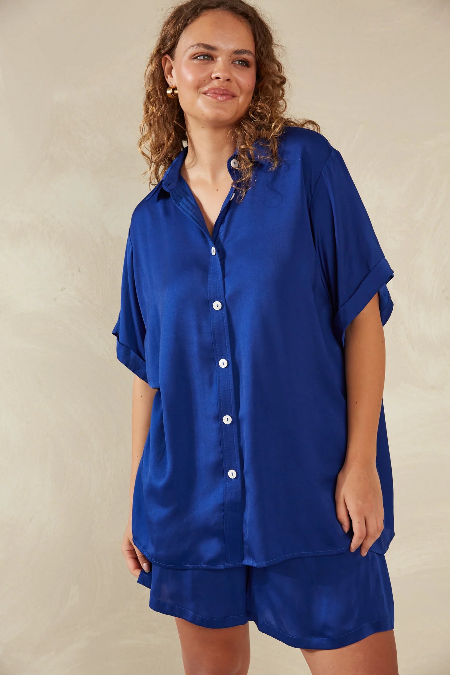 Oversized Shirt - Blue