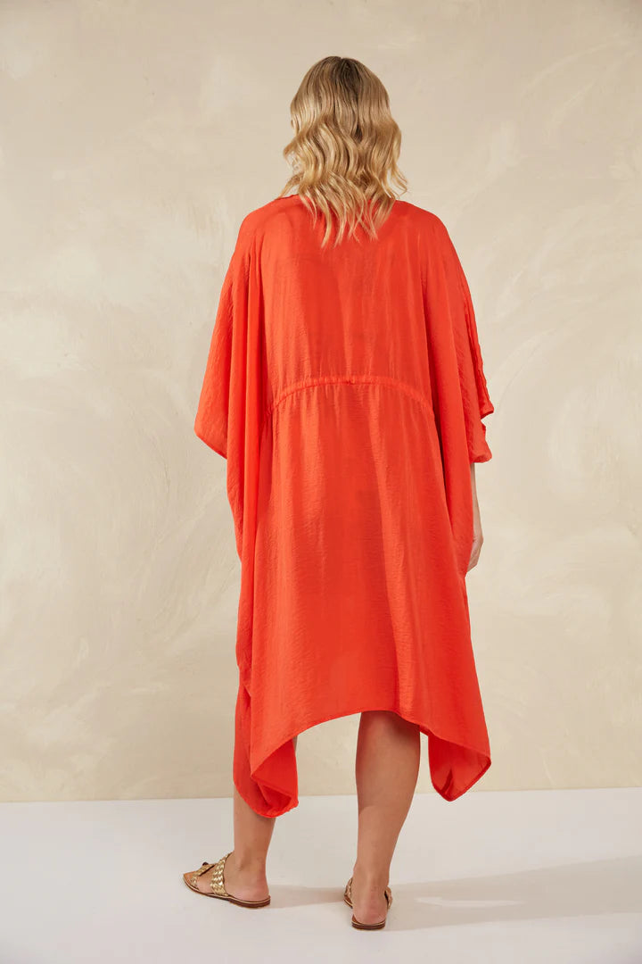 Flowy Kimono Cape - Aperol