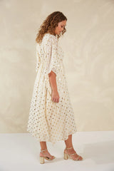 Luxe Kaftan Dress - White