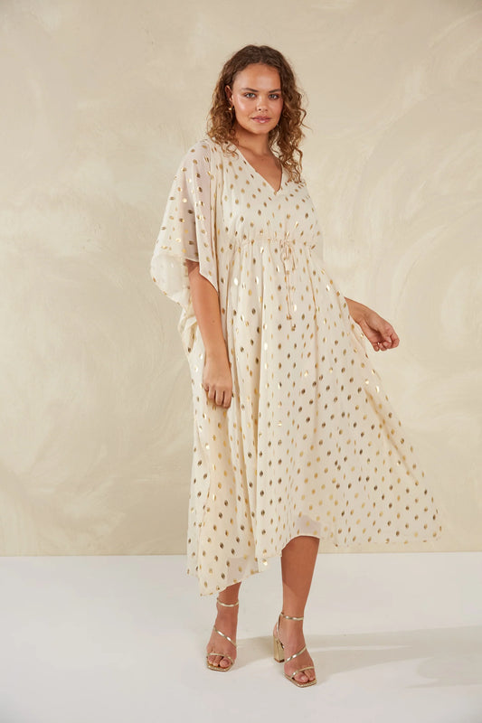 Luxe Kaftan Dress - White