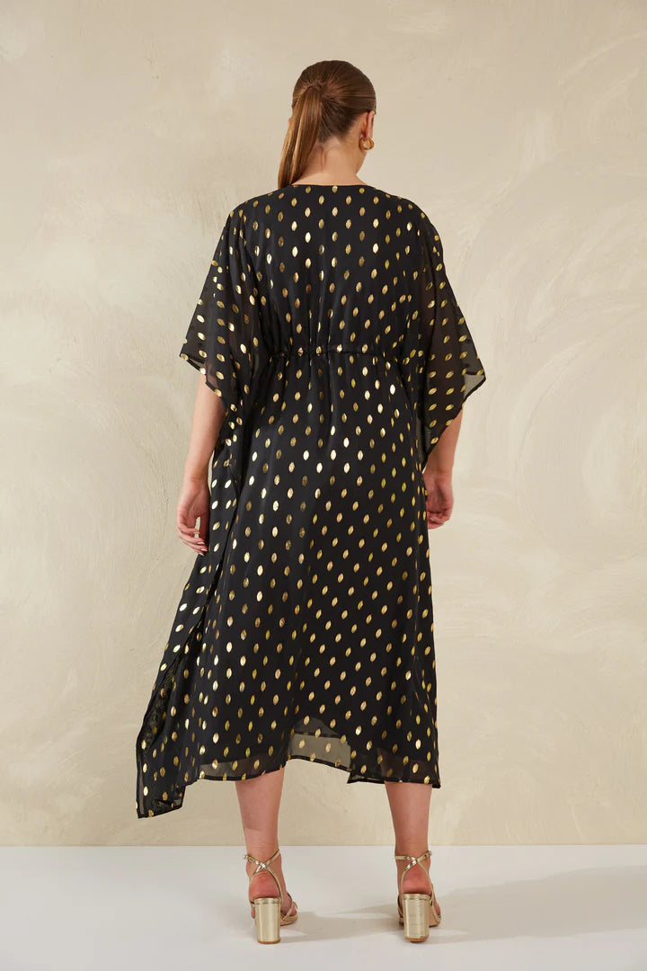 Luxe Kaftan Dress - Black