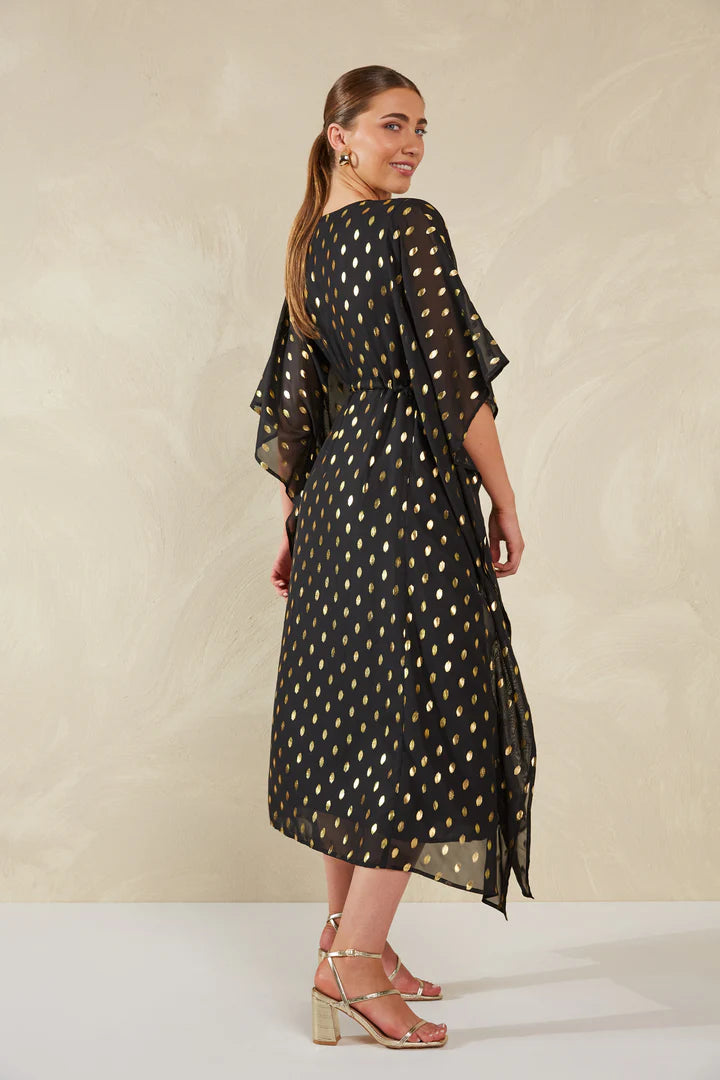 Luxe Kaftan Dress - Black