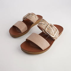 DOTI Slip-On Sandals - Taupe Multi