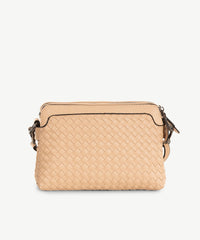 Sassy Duck Riley Cross Body Bag in Beige interior view