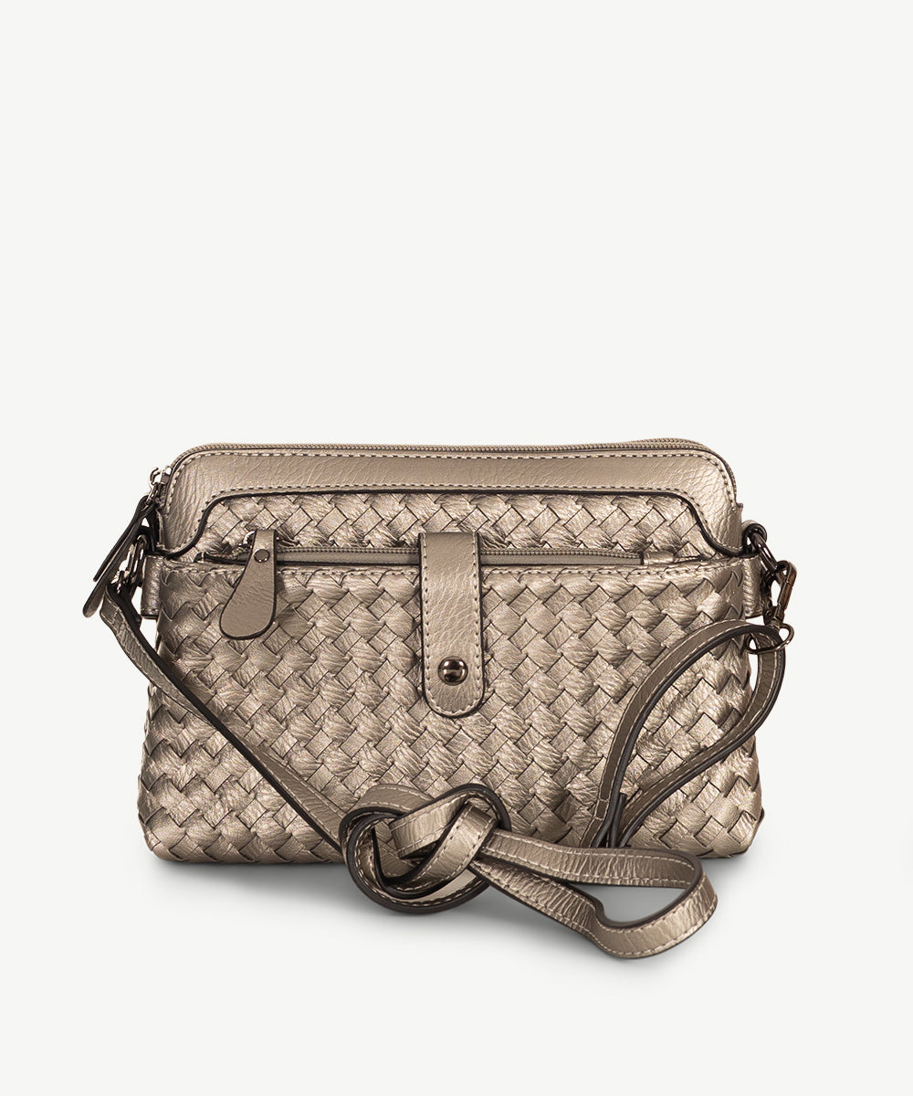 Sassy Duck Riley Cross Body Bag in Pewter