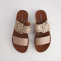DOTI Slip-On Sandals - Taupe Multi