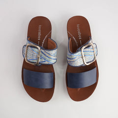 DOTI Slip-On Sandals - Navy Multi