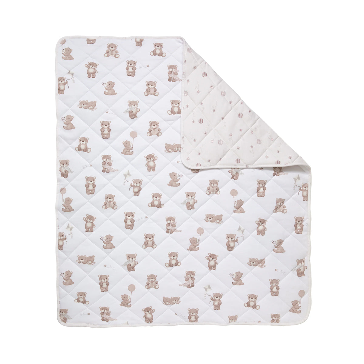 Cuddly Bear Organic Cotton Reversible Cot Comforter