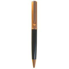 Rose Gold Satin Pen - Black