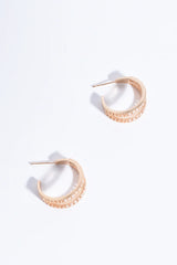 Baguette Cut Jewel Earrings – Gold
