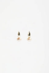 Freshwater Pearl Mini Hoops – Cream/Gold