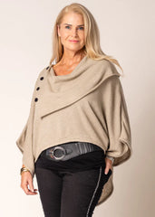 Super Soft Cowl Neck Top – Dolman Sleeve Pullover