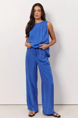 Kelly Cupro Pant – Blue