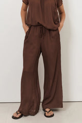 Asani Wide Leg Pant – Chocolate