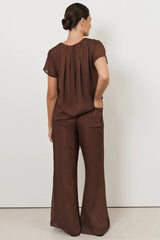 Asani Wide Leg Pant – Chocolate