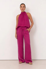 Kelly Cupro Pant – Magenta