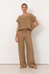 Kelly Cupro Pant – Mocha