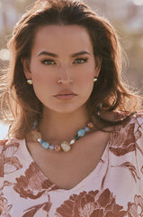 Mixed Bead Short Necklace – Multi, Stone & Pearl