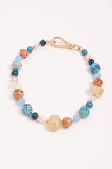 Mixed Bead Short Necklace – Multi, Stone & Pearl