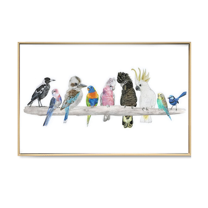 Australian Birds – Brushed Artwork (In-store Pickup)