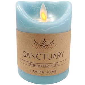 Alpine Blue Flameless Candle Small