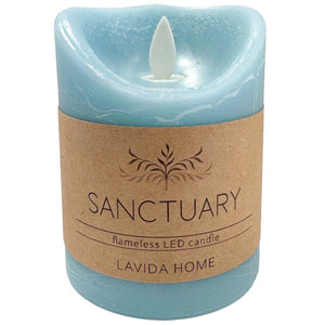 Alpine Blue Flameless Candle Small