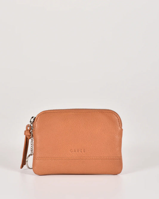 Amara Small Keychain Pouch Tan