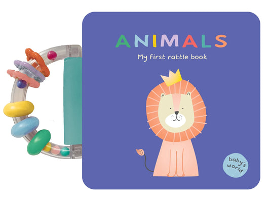 Rattle Handle Board Book Animals