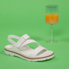 Sporty Summer Slides - White