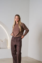 Loula 100% Cotton Cord Knit Sweater