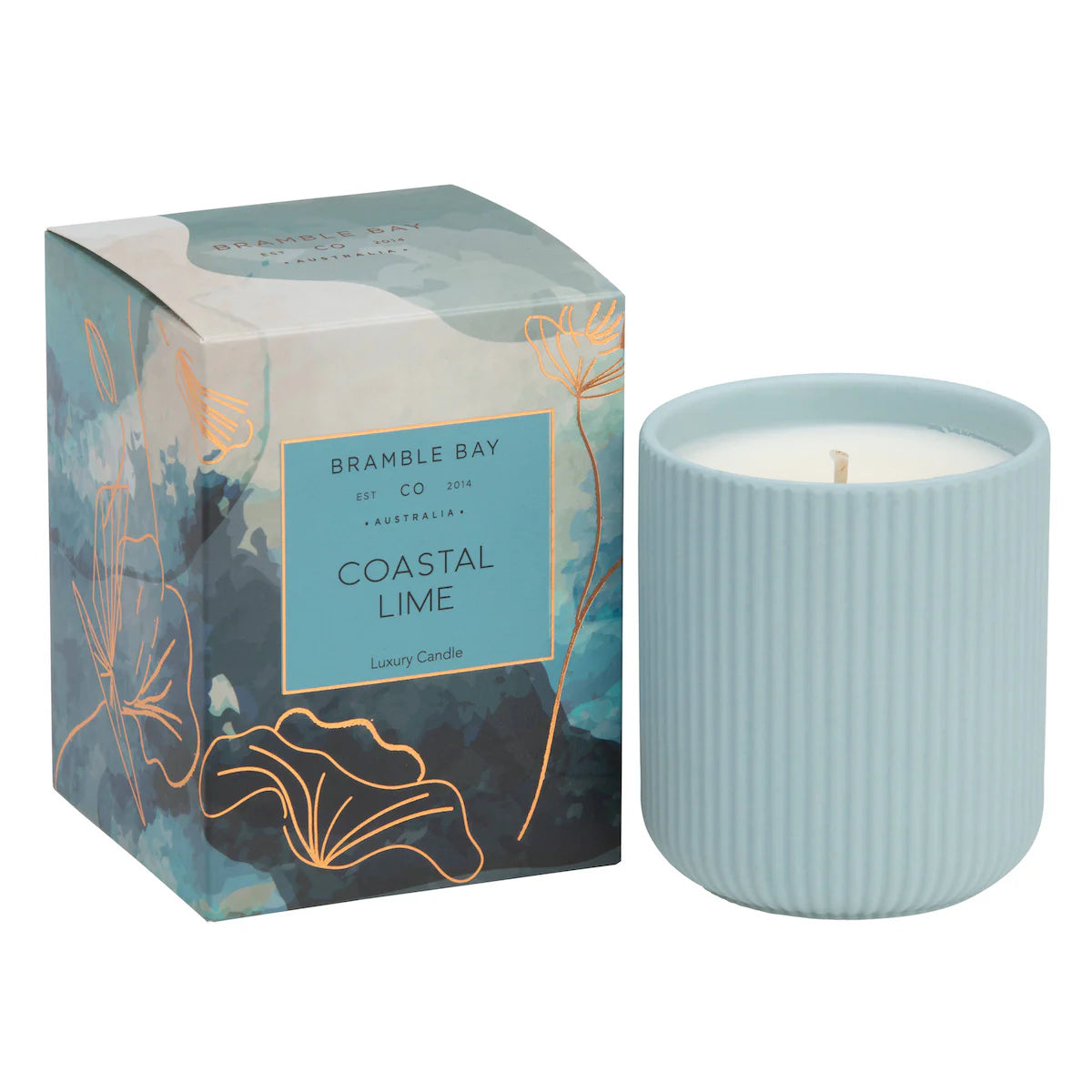 Coastal Lime Ceramic Candle – Australian Native Collection