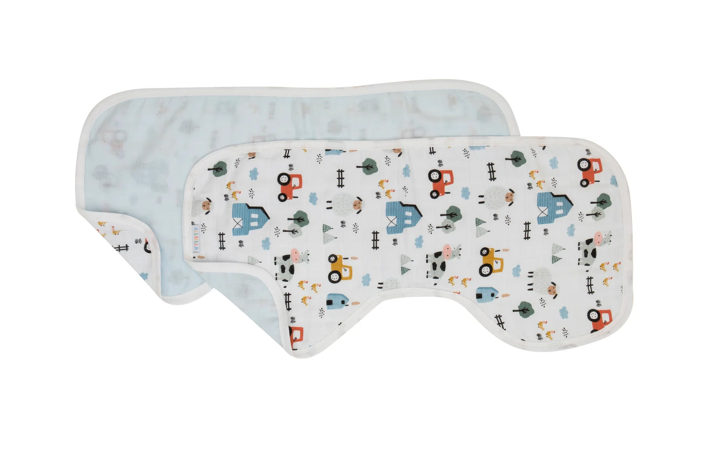 Organic Muslin Burp Cloths - Barnyard