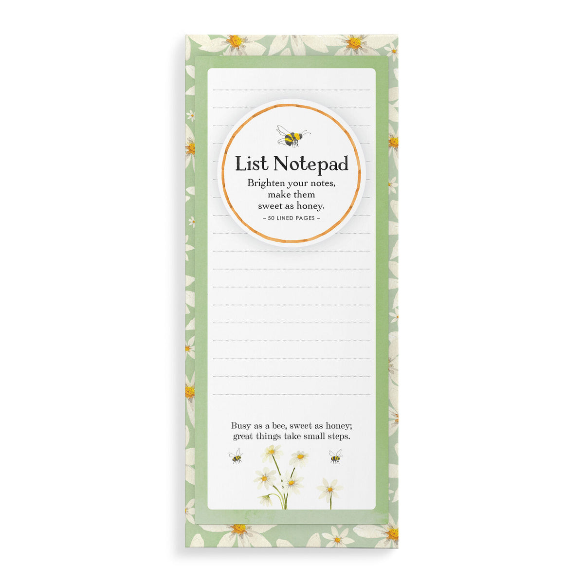Bee Magnetic List Notepad – Daisy