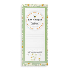 Bee Magnetic List Notepad – Daisy