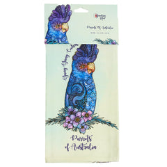 Banksia Red Parrots of Australia tea towel