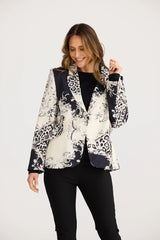 Ritz Blazer – Textured Crepe Blazer