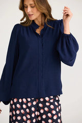 Penny Blouse – Navy