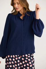 Penny Blouse – Navy