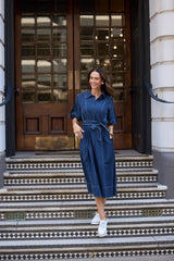 Leo Dress - Navy