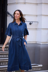 Leo Dress - Navy