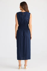 Turning Point Dress- Navy