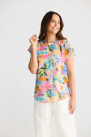 Brave & True Boulevard Top – Electric Bloom