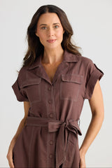 Portia Dress - Chocolate