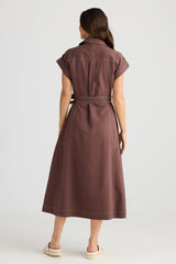 Portia Dress - Chocolate