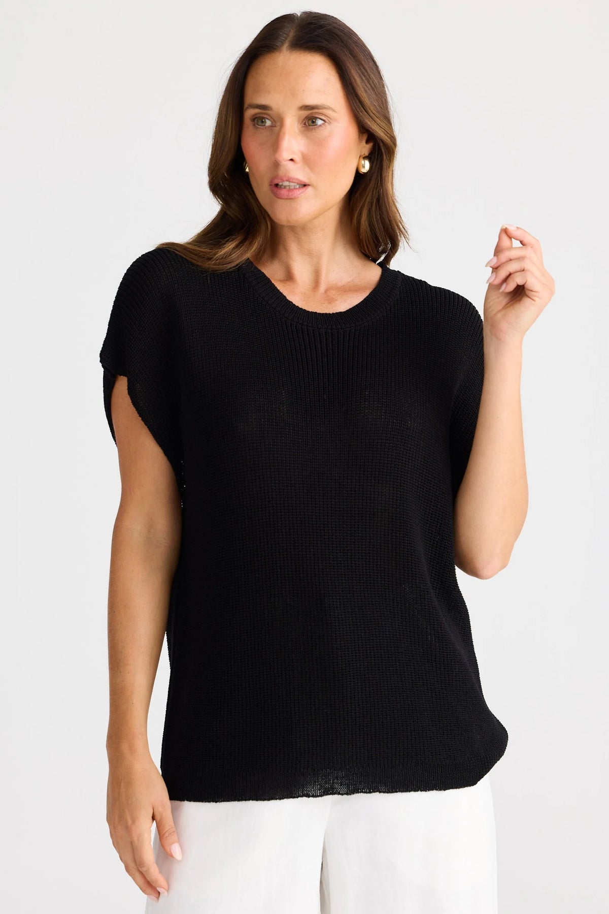 Limo Knit Tee – Black